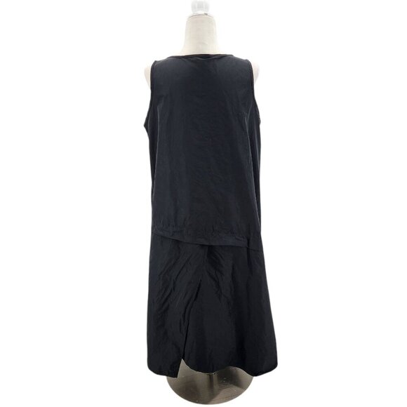 Sun Kim Sleeveless Black Midi Asymmetrical Dress Womens Small - Picture 5 of 9